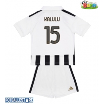 Juventus Pierre Kalulu #15 Hjemmedraktsett Barn 2026-27 Kortermet (+ Korte bukser)